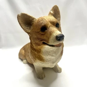 Vintage Sandicast Welsh Corgi Dog Figurine by Sandra Brue 1989 Figure 208 Signed - Picture 1 of 9