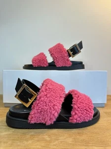 Pollini Womens Slide Sandal Bordeaux UK 3 - Picture 1 of 7