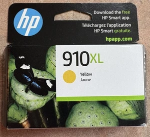 Nowe oryginalne żółte wkłady atramentowe HP 910XL OfficeJet Pro Exp listopad 2026 - Zdjęcie 1 z 6