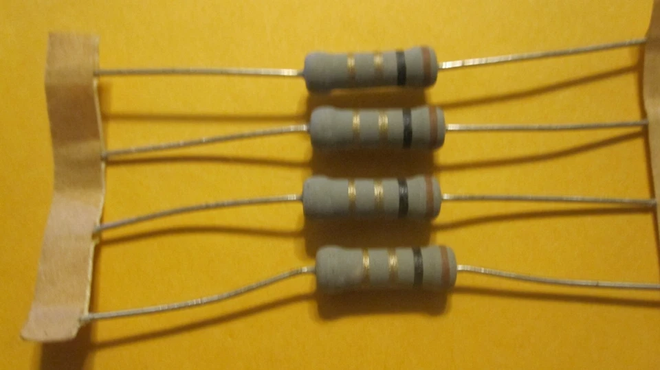 4 PCS 1ohm 1 Watt 5%  Power Resistor NTE - Image 1 of 1