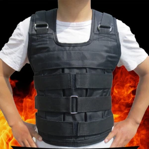 Weighted Vest Weight-bearing Vest Oxford Cloth Adjustable for Strength Training - Picture 1 of 9