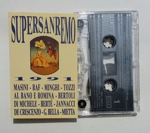 Musicassetta SuperSanremo 1991 Mc Musik Cassette Tape No! CD - Picture 1 of 1