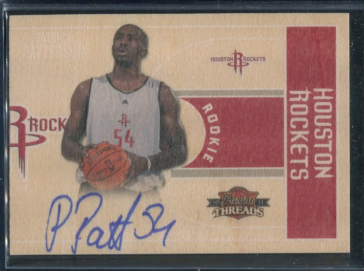 2010 PANINI THREADS PATRICK PATTERSON #32 ROCKETS /399 AUTO ROOKIE JB1 - Image 1 of 1