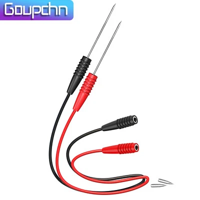 GOUPCHN 2PCS Wire Piercing Probe Test Leads 2mm Female Socket 20cm Jumper Wire