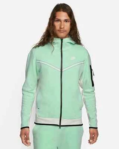 Nike Sportswear Tech Fleece Men's Hooded Jacket Mint Foam Size XL CU4489-379 - Picture 1 of 7