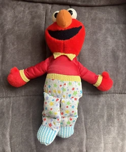 Vintage 90s Elmo Plush Lovey Playskool Sesame Street Touch Ems Baby Squeak Toy - Picture 1 of 8