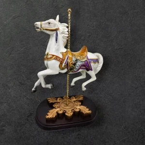 The House Of Kronemann Collectible Carousel Collection Silver Spirit Stallion - Picture 1 of 15