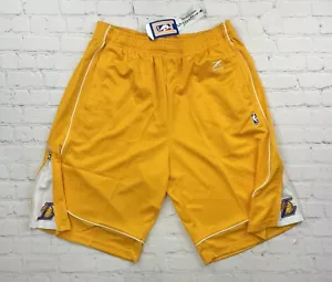 NWT Los Angeles Lakers NBA Basketball Yellow Shorts Zipway Men’s Size XL LeBron - Picture 1 of 9