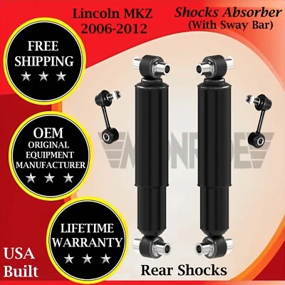 Monroe OEM Rear Shocks W/ Sway Bar For 2006-2012 Lincoln MKZ/Zephyr Lifetime Wa. - Изображение 1 из 4