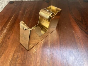 Vintage EL CASCO Tape Dispenser | Solid Brass Luxury Desk Accessory - SPAIN - Picture 1 of 9