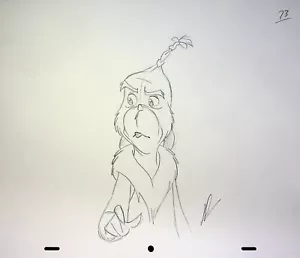 Lápiz Dibujado a Mano Dr. Seuss #NN Producción de Huevos y Jamón Green LEN SIMON - Imagen 1 de 2