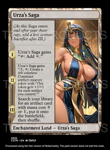 Urza's Saga - Anime Waifu High Quality Altered Art Custom Karte - Bild 1 von 2