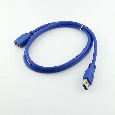 1M/3FT USB 3.0 Type A Male Plug to Female Extension Extender Cable Cord Adapter - Image 1 of 4