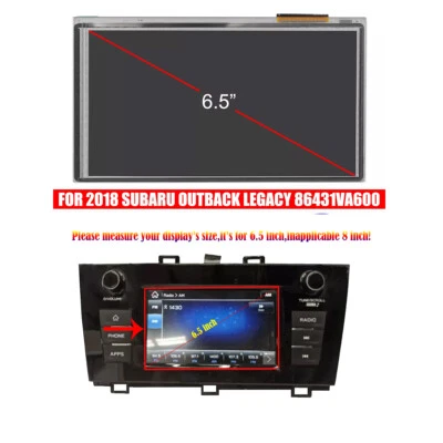 Pantalla táctil LCD de 6,5" para Subaru Outback Legacy 2018 radio WRX navegación Foto 1 de 4
