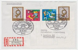Sonder-R-Zettel, Lahnstein 1, 1. Rhein-Lahn-Phila, Beförderungsspuren - Bild 1 von 1