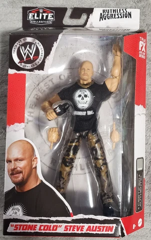 WWE Elite - Ruthless Aggression - Stone Cold Steve Austin - Action Figure - NEW Cover