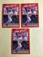 1990 Donruss Baseball #146 ROBIN YOUNT - 3 CARDS LOT - NM-MINT 3084