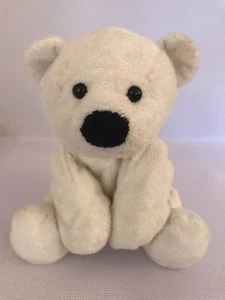 Ty Pluffies Bean berretto morbido peluche Orso polare 9"" 2007 - Foto 1 di 3