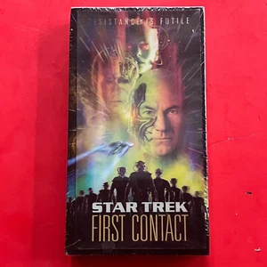 VHS tape = STAR TREK FIRST CONTACT--patrick stewart LENTICULAR COVER--sealed NEW - Bild 1 von 3