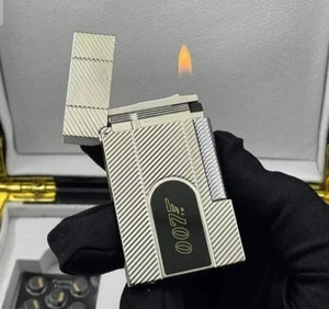 Luxury Retro Cigarette Bright Ping Sound Gas Memorial DP Engraving Lighter - Picture 1 of 8