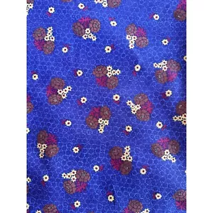 Tela de poliéster floral vintage años 60/70 de 60" x 2,25 yardas - Imagen 1 de 3