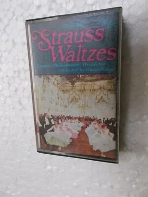 STRAUSS WALTZES LONDON PHILHARMONIC ORCHESTRA GUSCHLBAUR   CASSETTE TAPE INDIA - Image 1 of 4