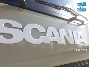 W.B.A. Aufkleber passend für Scania Emblem der Serie S+R ab Bj 2017 RAL7035 grau - Bild 1 von 9