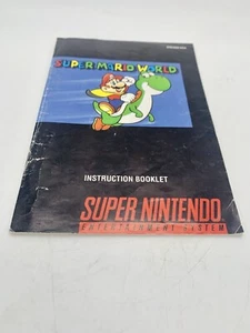 Manual de instrucciones de Super Mario World SNES (Super Nintendo 1991) - solo folleto - Imagen 1 de 2