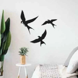 3 Bird Wall Art,Bird ,Metal Wall Art ,Metal Wall Decor Housewarming Gift Bird - Bild 1 von 5