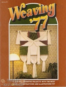 Weaving '77 Vintage Pattern Project Instruction Book NEW Taurus Publications - Picture 1 of 4