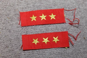 Original Segunda Guerra Mundial Ejército Imperial Japonés Estilo Bevo Collar Privado Superior Insignia - Imagen 1 de 2