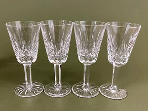 Set of 4 Waterford Lismore Cut Crystal Sherry Wine Glasses 5 1/8'' - Picture 1 of 9