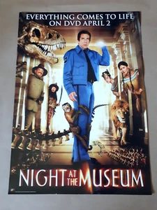 NIGHT AT THE MUSEUM 2006 BEN STILLER ORIGINAL POSTER DVD Video Shop A2 - Picture 1 of 3