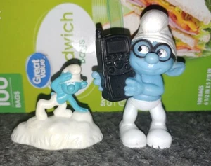 Brainy Smurf 3" PVC Spielfigur 2011 & 2017 Spielzeug McDonalds Happy Meal Die Schlümpfe - Bild 1 von 7