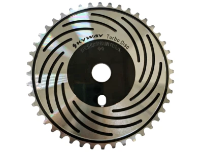 SKYWAY Turbo Disc Front Sprocket Black 44T - Image 1 of 3