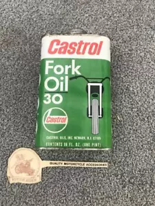 Castrol Gabelöl 30 W 16oz ungeöffnete Stahl Sammlerdose - Bild 1 von 5