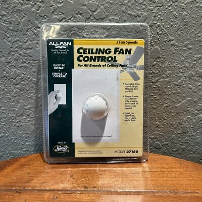 ALL-FAN 3-Speed Ceiling Fan Control Switch Model 27180 Universal - Image 1 of 2