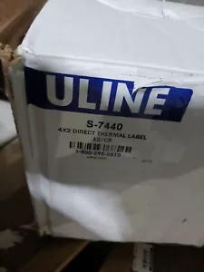 ULINE 4x2 Direct Thermal Labels 12 Count S-7440 - Picture 1 of 3