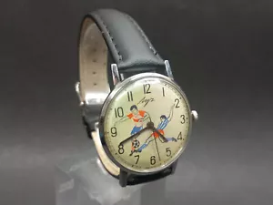Soviet Vintage Watch Luch Football,Mechanical Watch USSR,Antique Russian Watch - Picture 1 of 10
