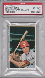 1971 Dell Stamps Johnny Bench PSA 6 BIG RED MACHINE - Bild 1 von 2