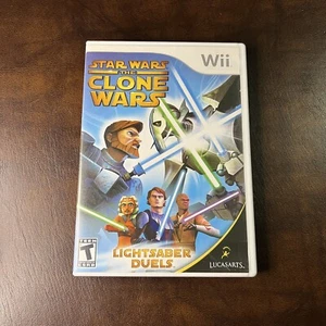 Star Wars The Clone Wars Lightsaber Duels (Nintendo Wii 2008) Complete w/ Manual - Picture 1 of 4