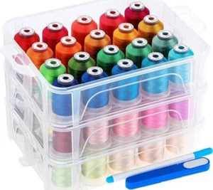 Neu Brühe 60 Brother Farben 500m je Stickmaschine Faden mit Clea... - Bild 1 von 6