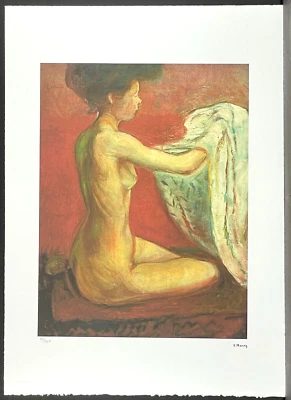 EDVARD MUNCH * Paris Nude * 70 x 50 cm * signed lithograph * limited - Bild 1 von 4
