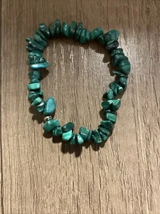 Bracelet Malachite stretch Mine Finds Jay King Chip Expansion stretchy Bracelet - Picture 1 of 7