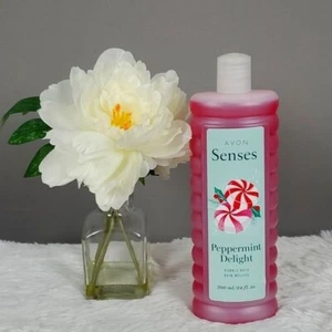 Avon Senses Peppermint Delight Bubble Bath, New Factory Sealed - Picture 1 of 5