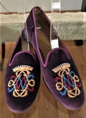 Zapatos Mocasines STUBBS & WOOTTON Borgoña Vino Bordado SW 7 Foto 1 de 4