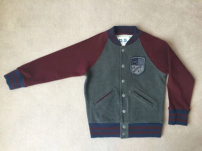 P.S. AERO AEROPOSTALE бейсбол стиль толстовка вязаный флис куртка молодежный размер 8 - Изображение 1 из 4