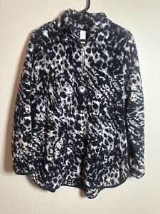 Livi By Lane Bryant Faux Fur Sweatshirt Size 10/12