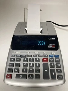 Canon Desktop Calculator 12 Digit MP11DX 2 Color Printing Vintage - Imagen 1 de 10