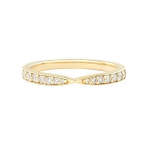 14K Yellow Gold Lab Grown Diamond Wedding Band MZ2558 - Picture 1 of 7